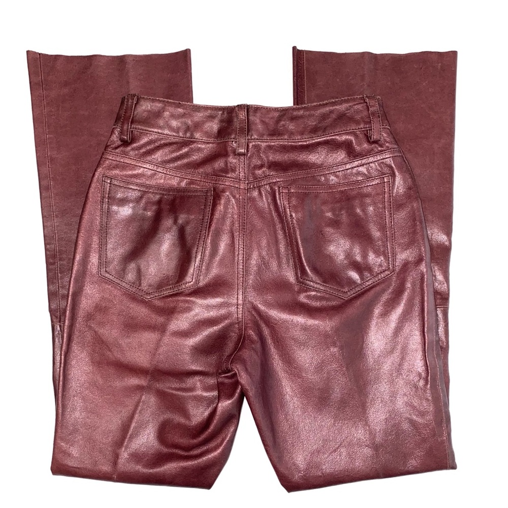 SOLD 💕Vintage Wilson’s Maxima Burgundy Leather Pants - Picture 4 of 16